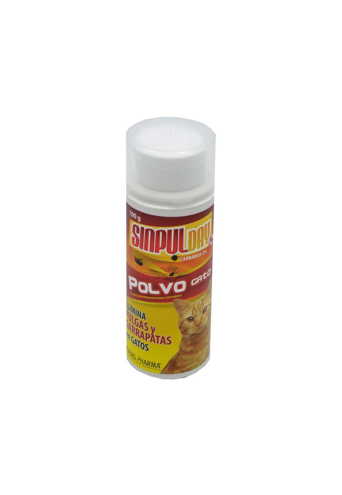Polvo Antiparasitario Antipulgas para Gatos Sinpul Dry 100 g-1