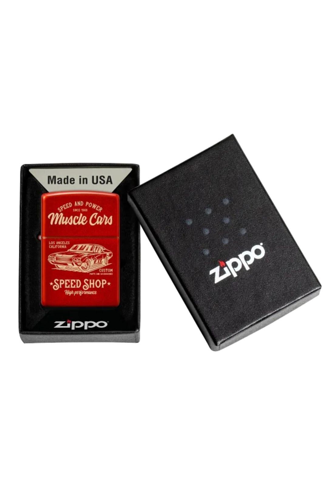 Encendedor Zippo Muscle Car Design Rojo ZP48523-4