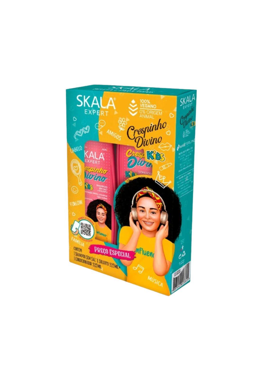 Kit Shampoo Acondicionador Crespinho Divino Skala 325ml c/u-0