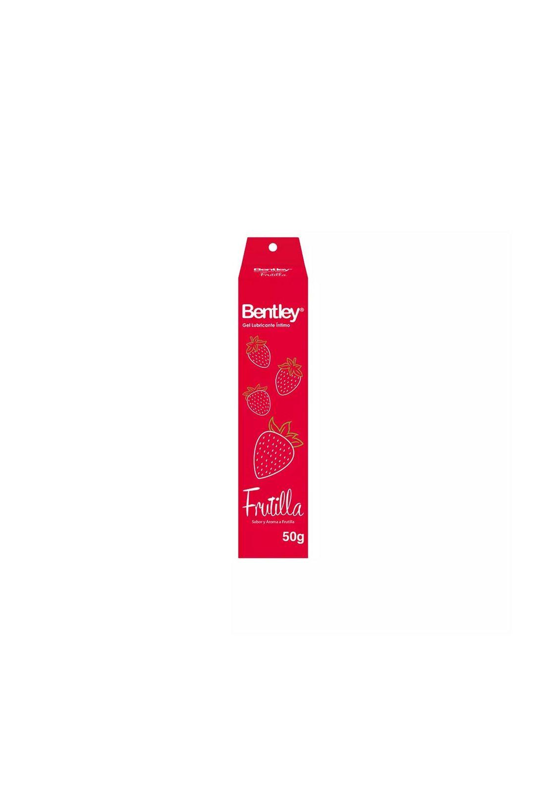 Gel Lubricante Intimo Sabor y Olor a Frutilla Bentley 50 g-0