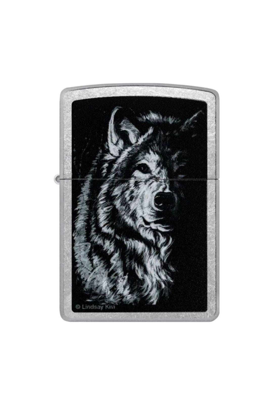Encendedor Zippo Shadow Wolf Design Plateado ZP46149-0