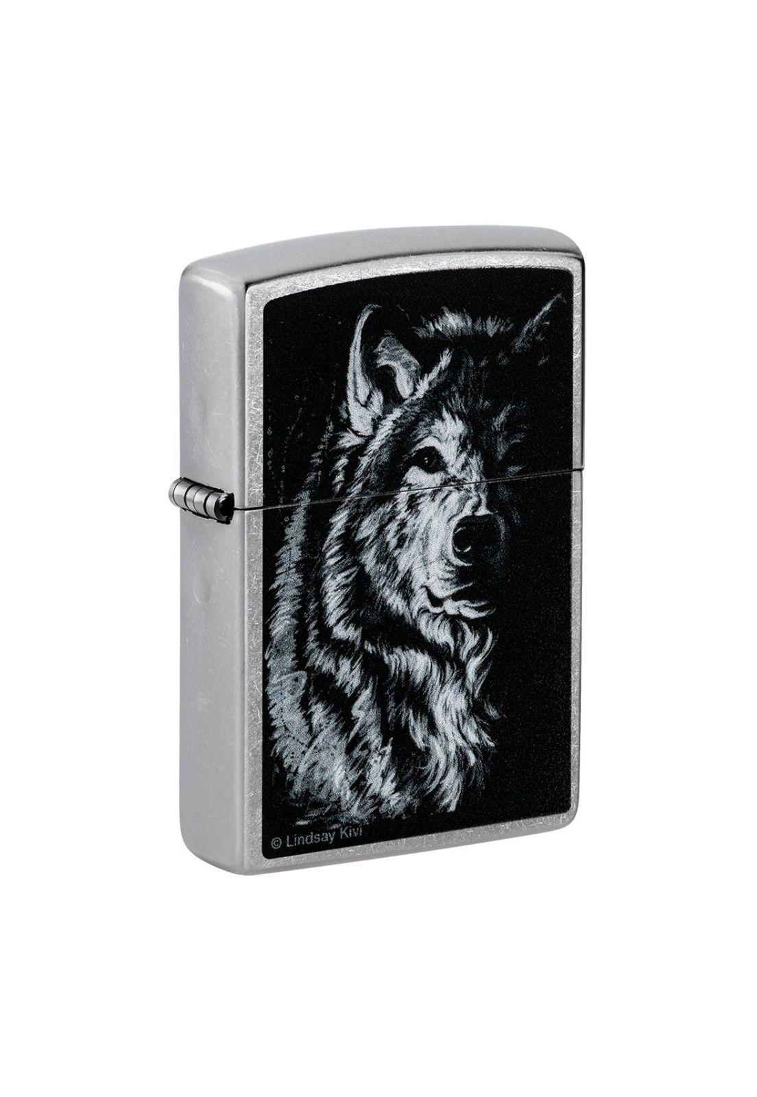 Encendedor Zippo Shadow Wolf Design Plateado ZP46149-2
