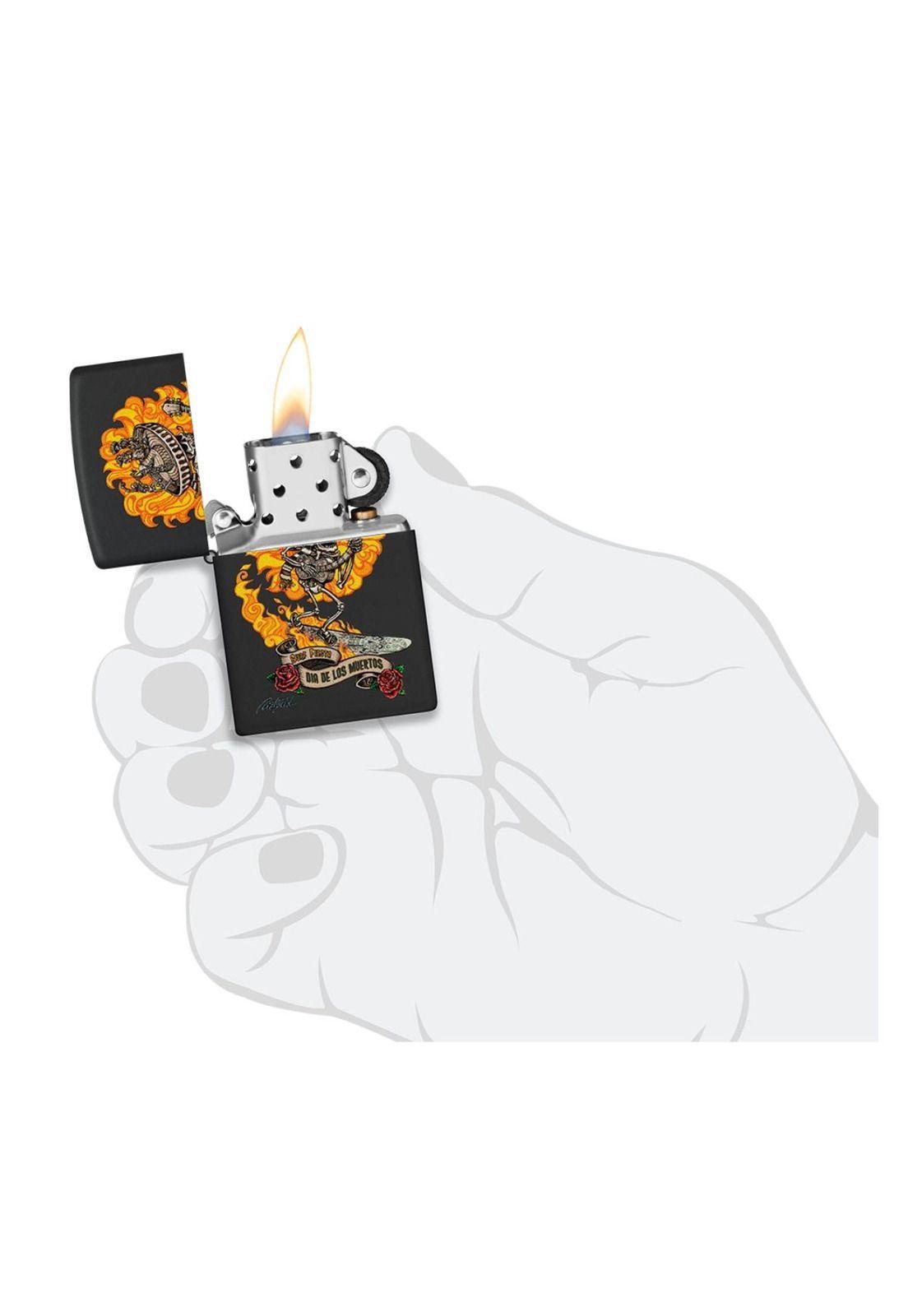 Encendedor Zippo Rietveld Dia de los Muertos Negro ZP48954-4
