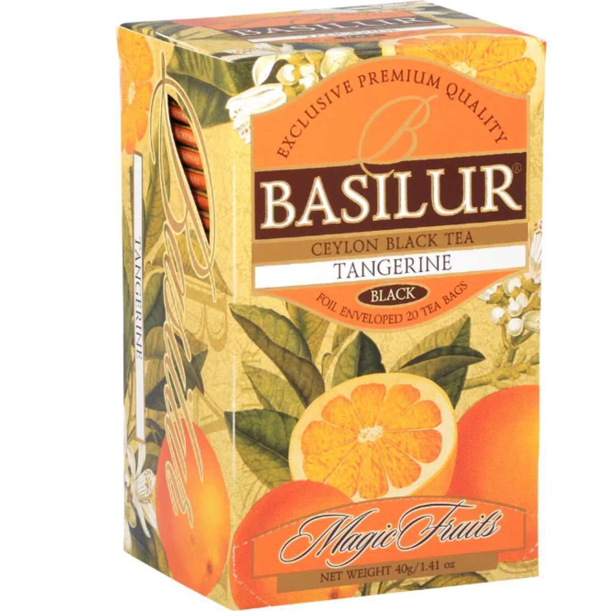 Te Negro Basilur Tangerine Caja 25 bolsas-0