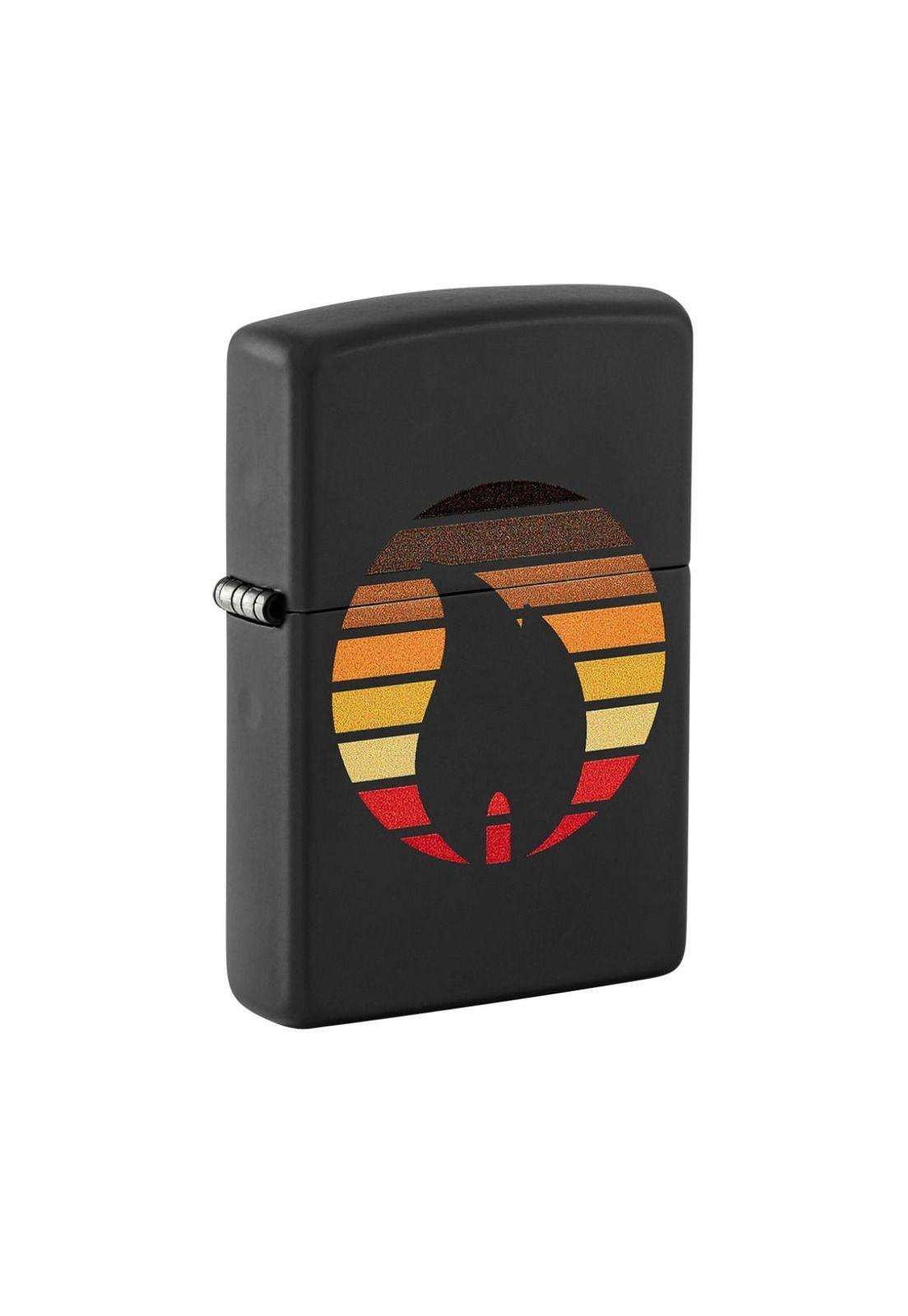 Encendedor Zippo Colorblock Flame Design Negro ZP46168-2