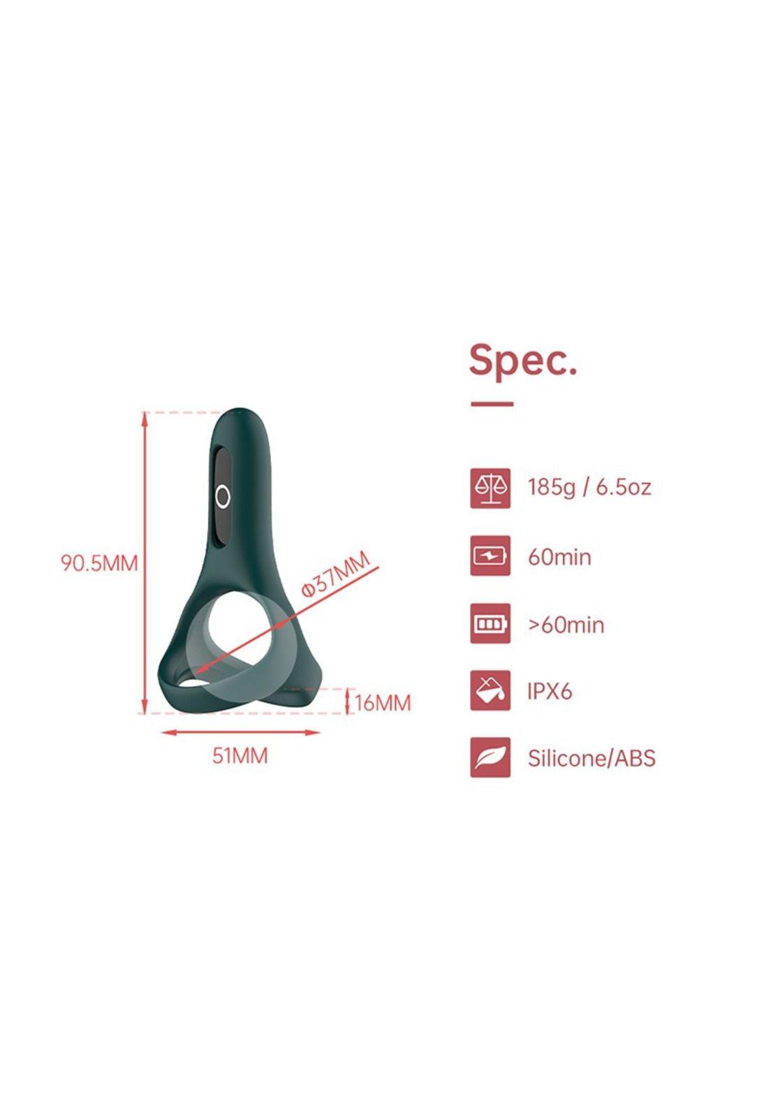 Anillo Vibrador a Control Remoto con APP Fun Town Rise-3