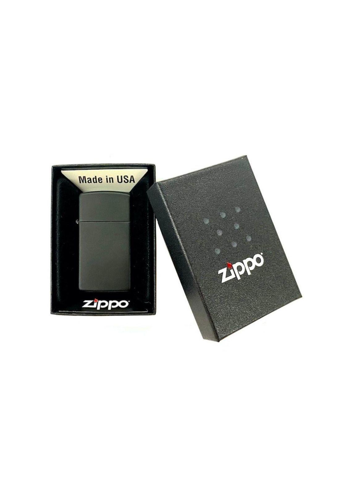 Encendedor Zippo Slim Black Matter Negro ZP1618-3