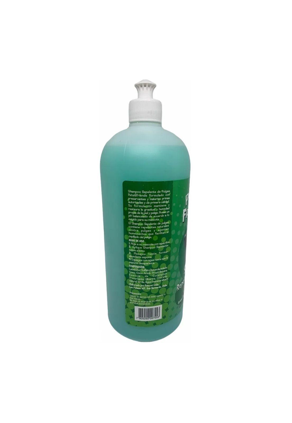 Shampoo Liquido Repelente Pulgas 1 Lt Perro Pets And Friends-1