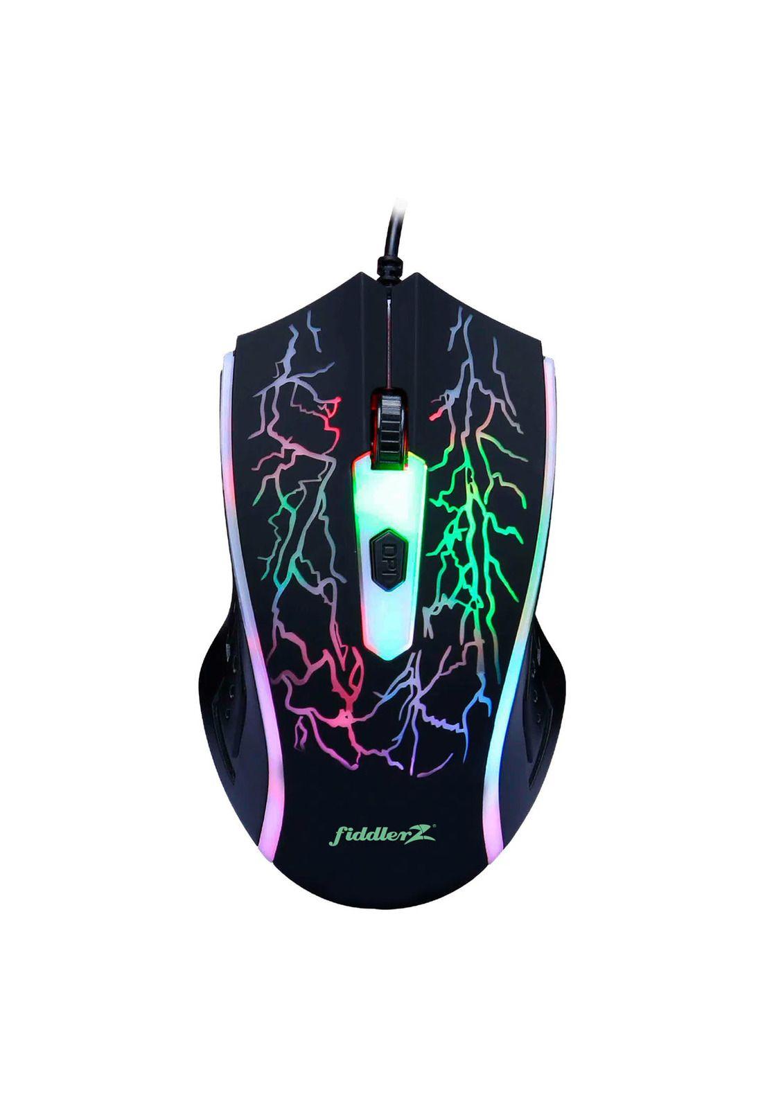 Mouse Gamer 4d Retroiluminado Luz Rgb Fiddler FD-MO304-0