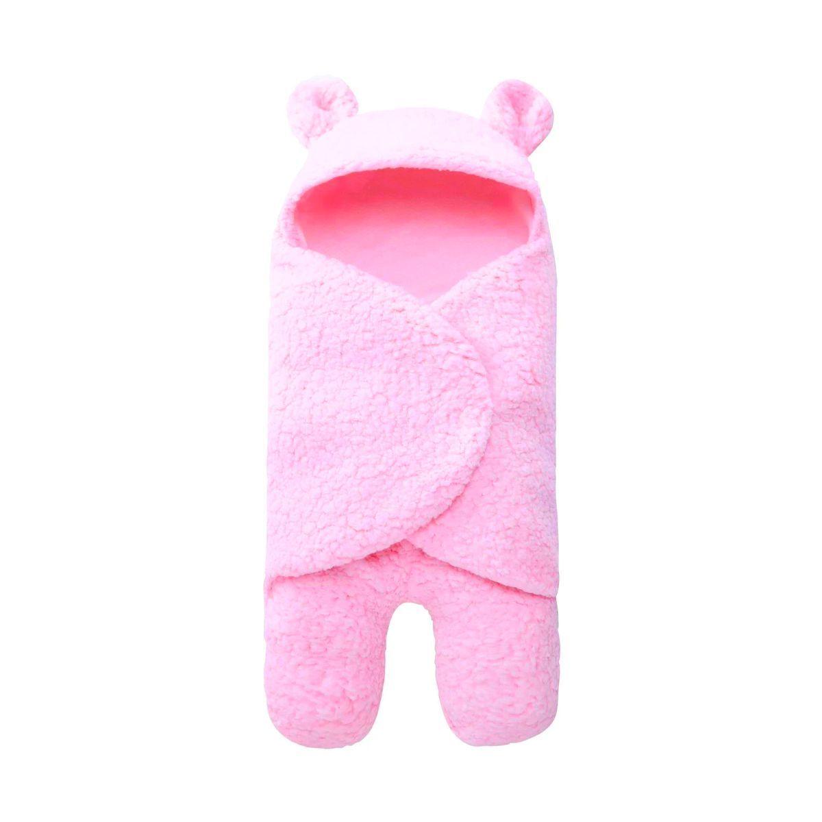 Saco De Dormir Polar Para Bebé Modelo Osito Rosa-1