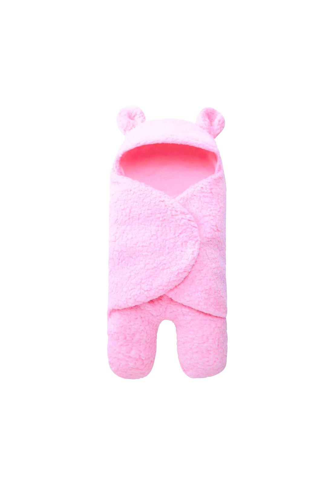 Saco De Dormir Polar Para Bebé Modelo Osito Rosa-0