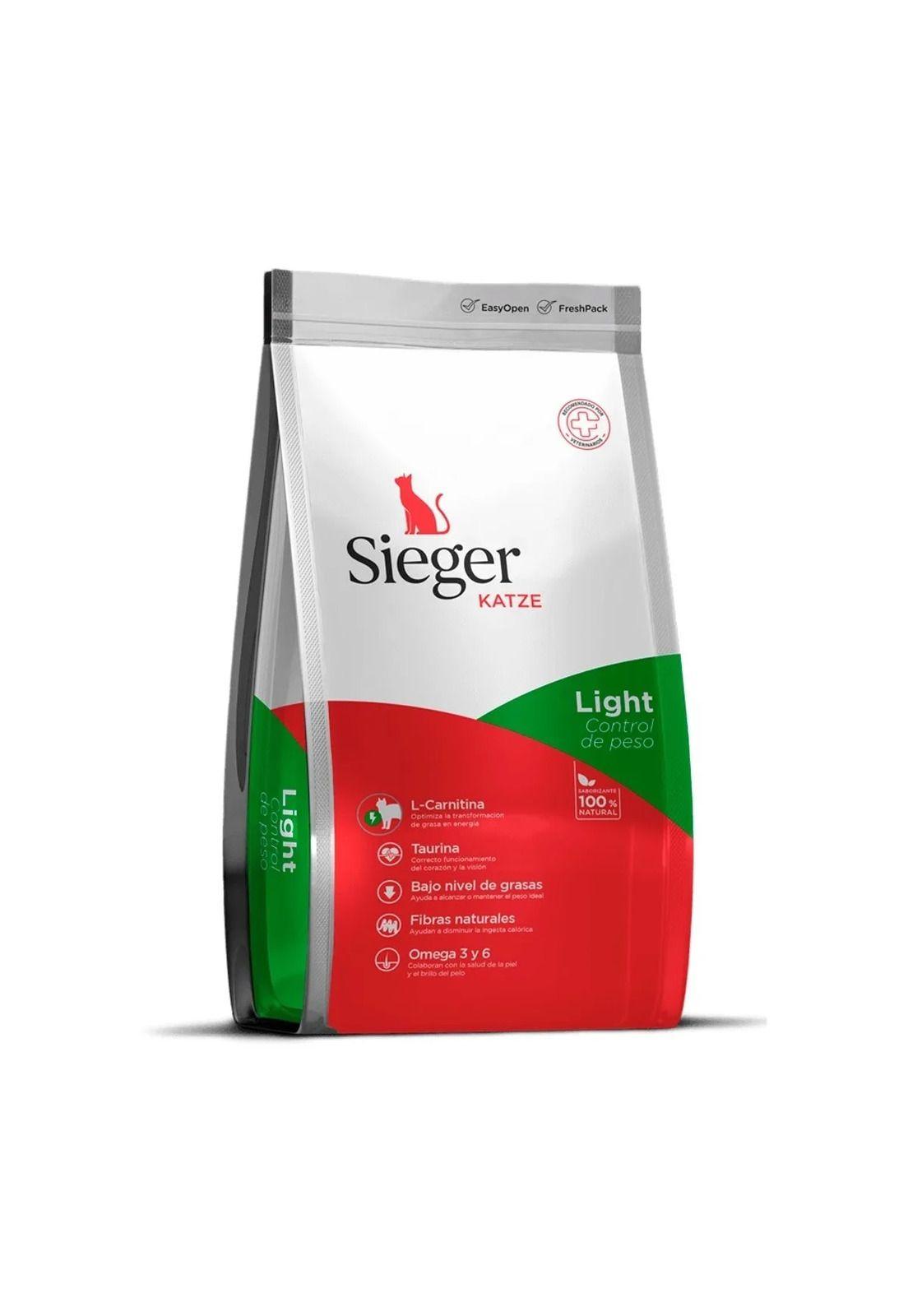 Alimento para Gatos Sieger Katze Light Control Peso 7.5 kg-0