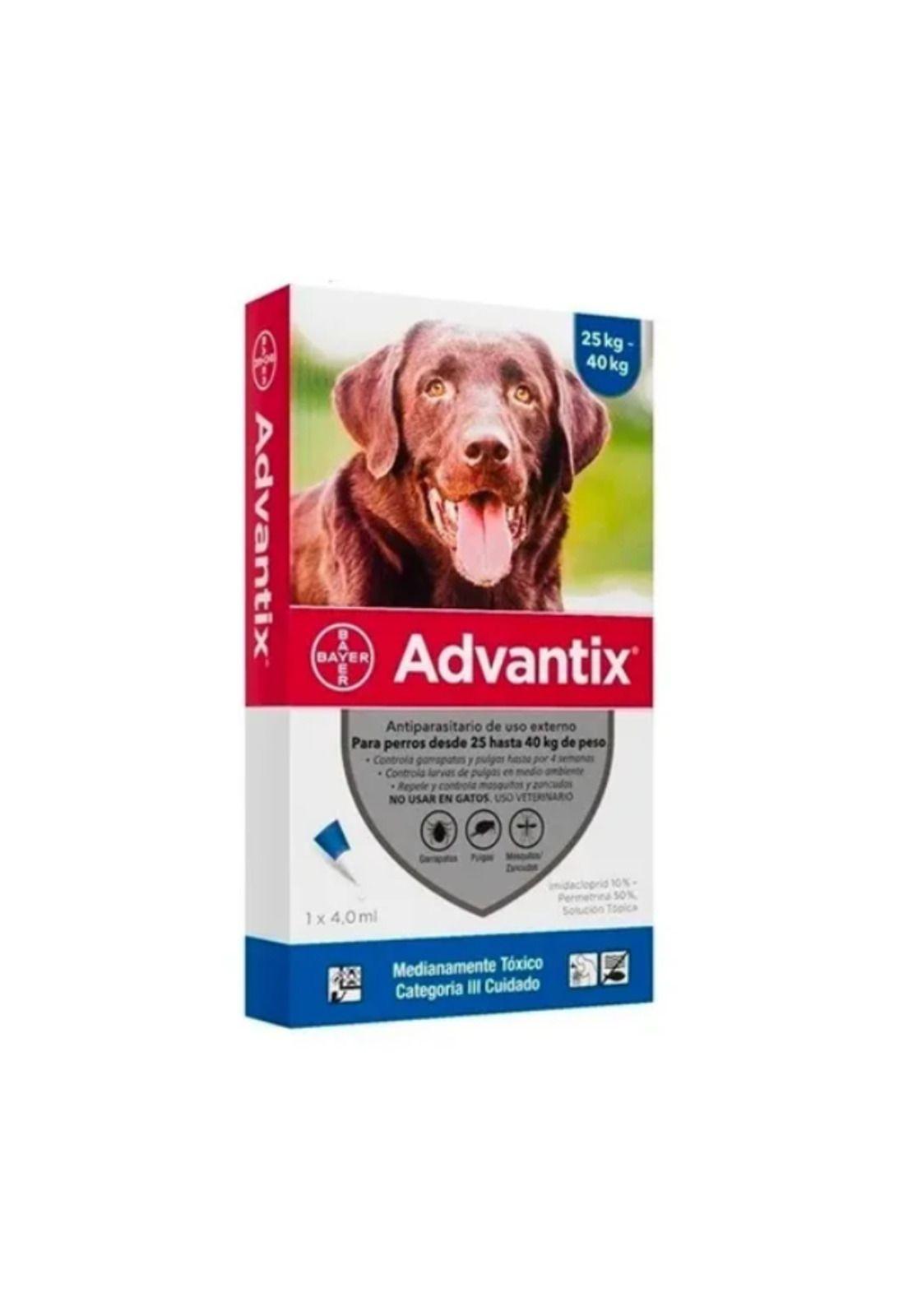 Advantix Pipeta Antipulgas Y Garrapatas Perros 25-40 Kg-0