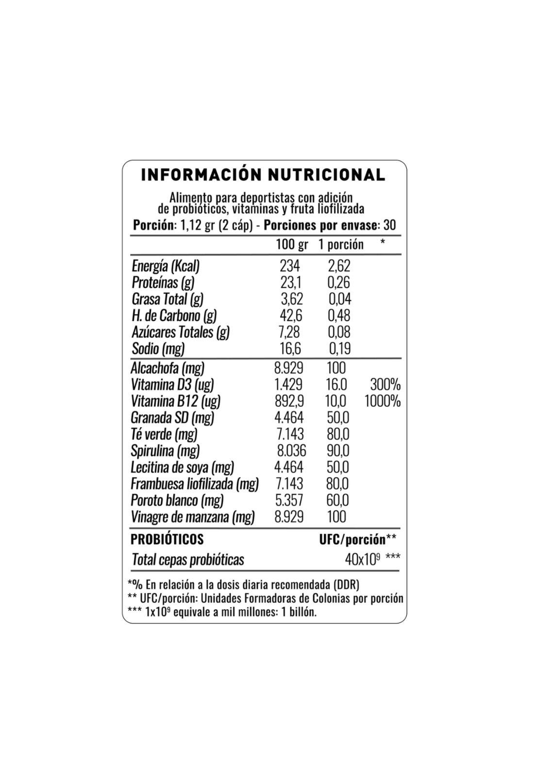 Probiótico Bioburn + Spirulina + Vinagre Manzana 60 Cap Nup-2