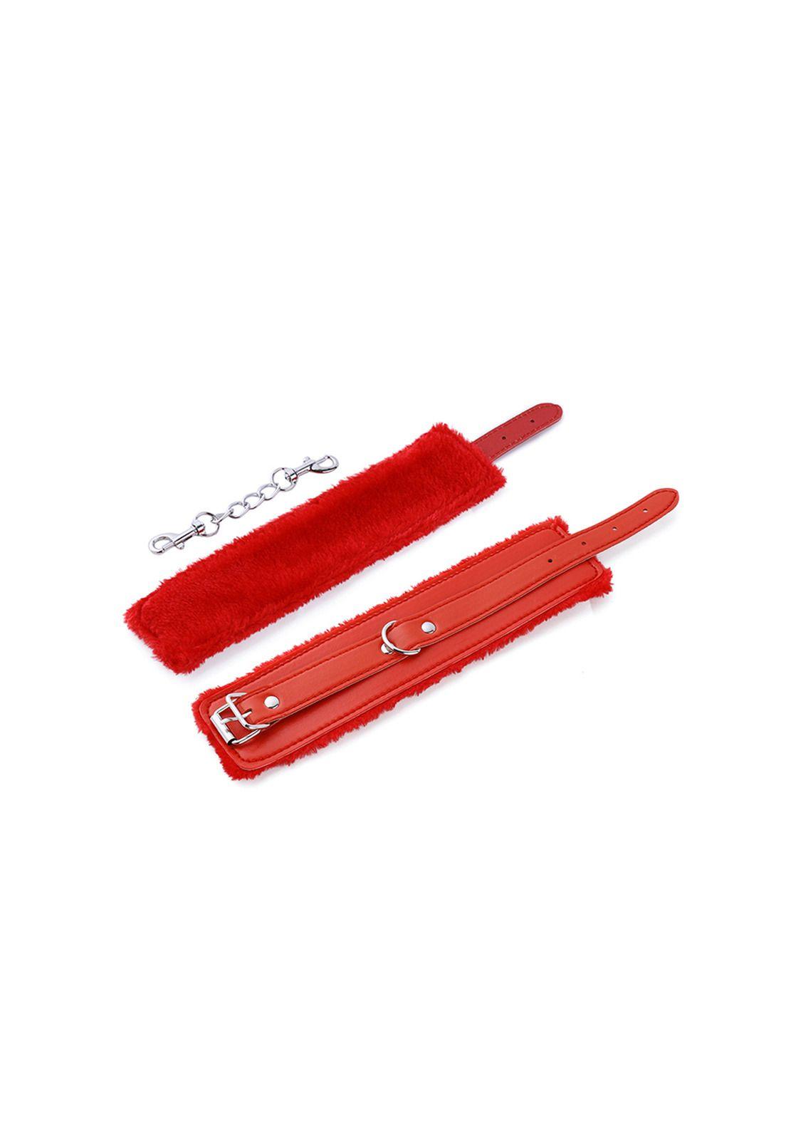 Esposas de Ecocuero BDSM Rojo-1