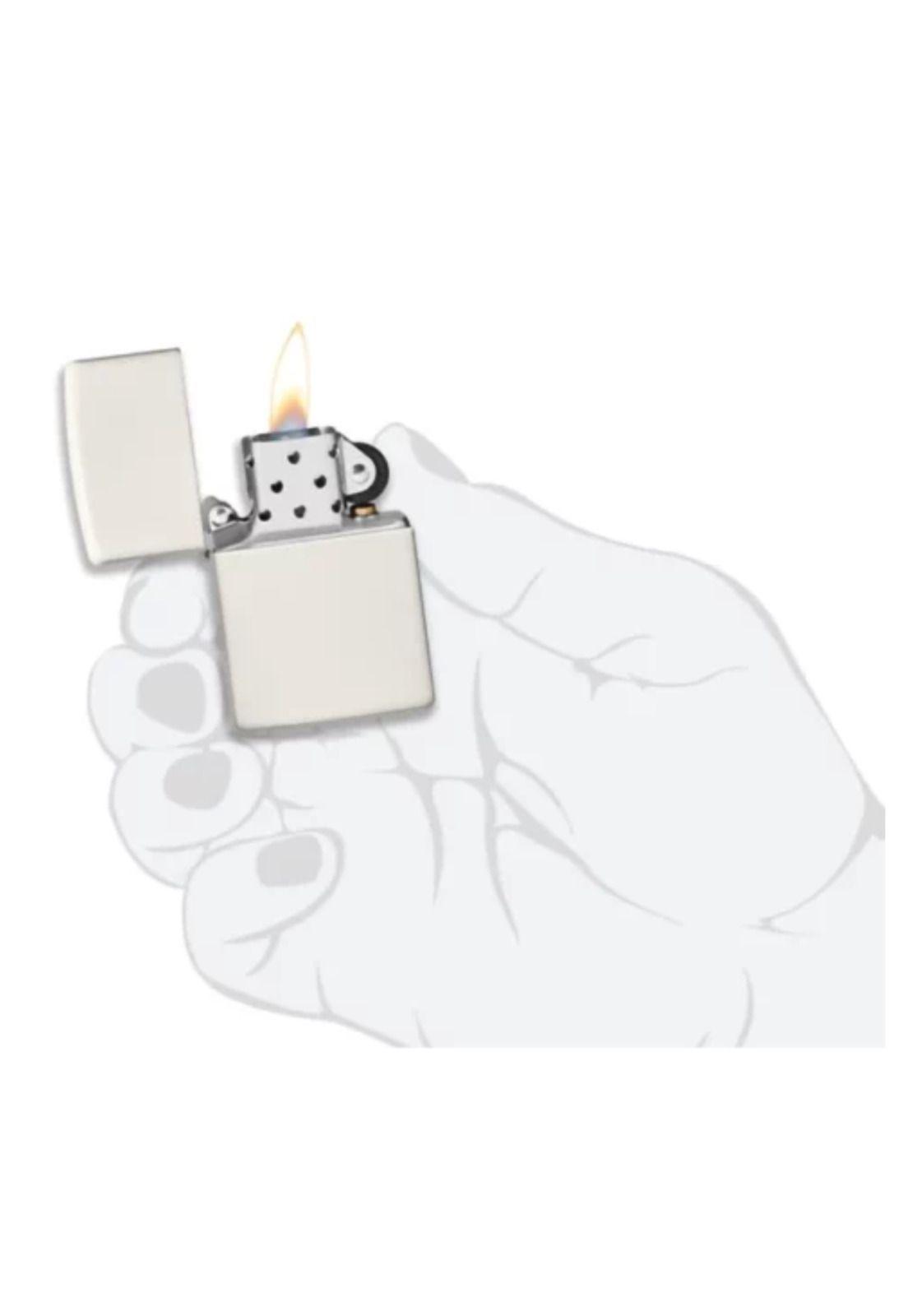 Encendedor Zippo Glow In The Dark Matte Blanco ZP49193 -4