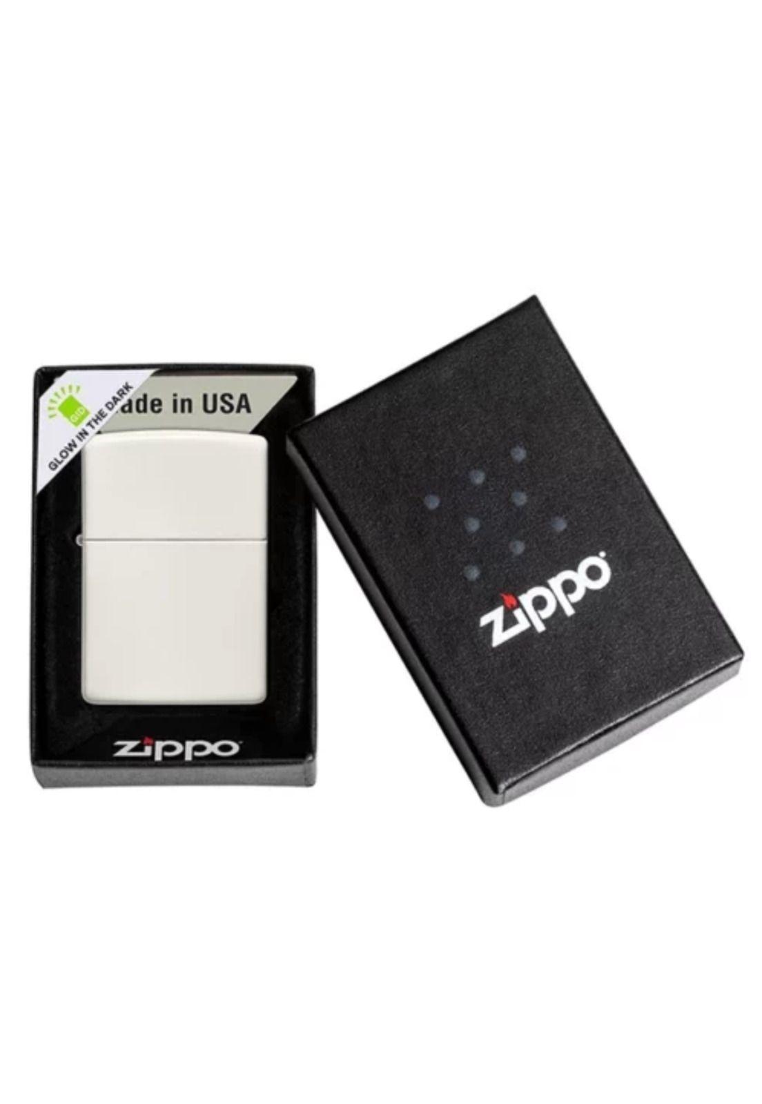 Encendedor Zippo Glow In The Dark Matte Blanco ZP49193 -5