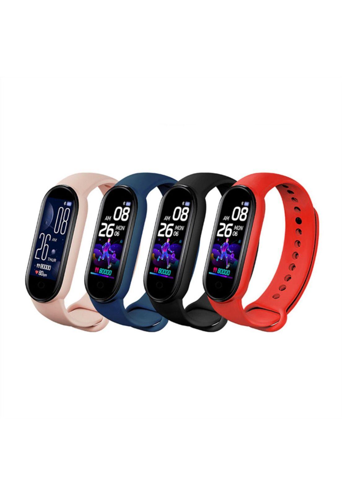 Reloj Smart Band M6 Monitor Cardiaco Deportes Calorias Rosa-5
