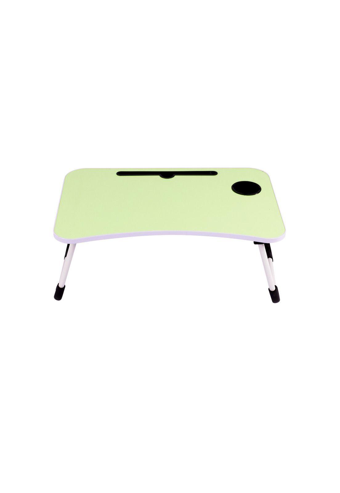 Mesa De Cama Plegable Para Notebook Portavaso Color Verde-0
