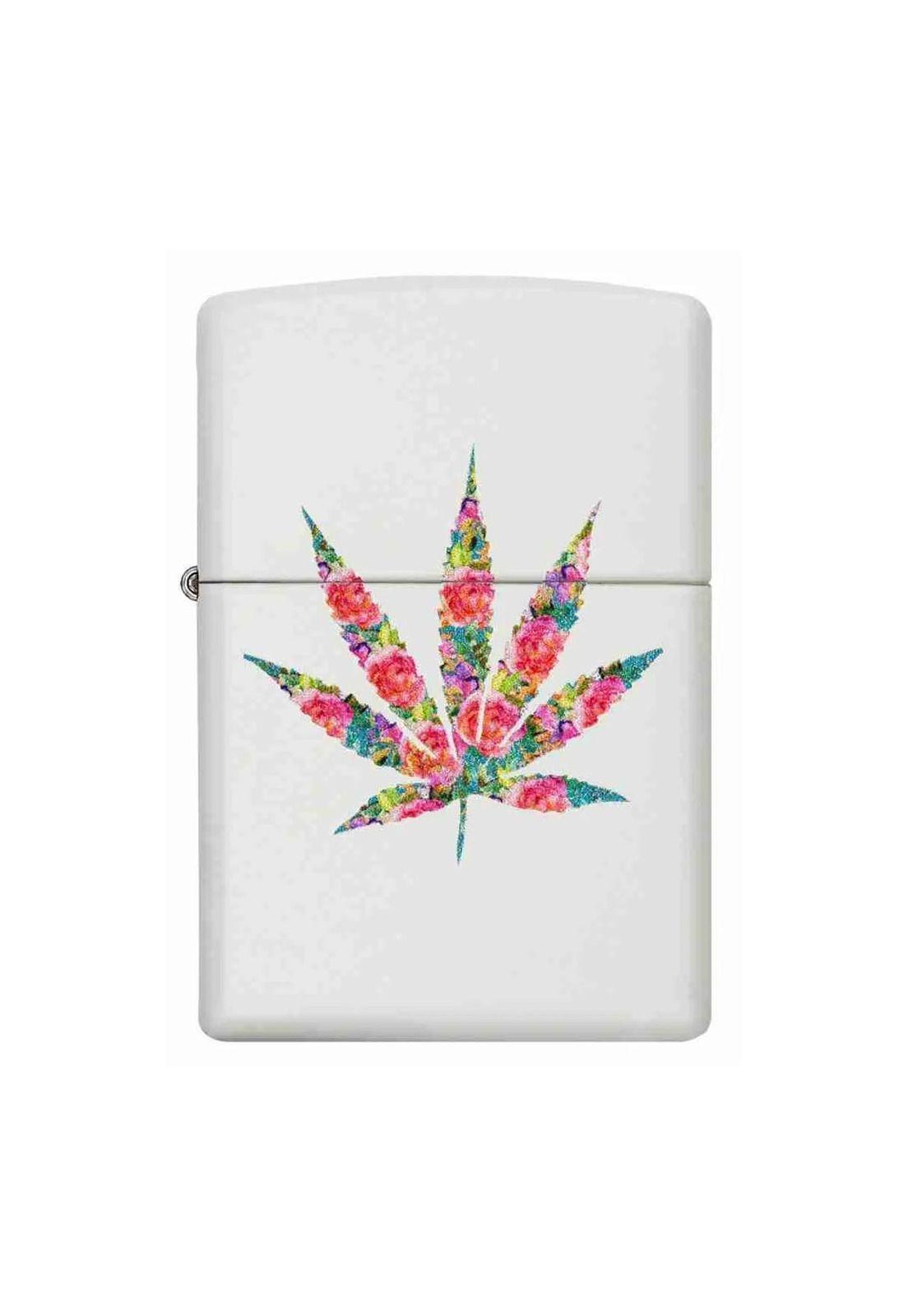 Encendedor Zippo Floral Weed Design Blanco ZP29730-0