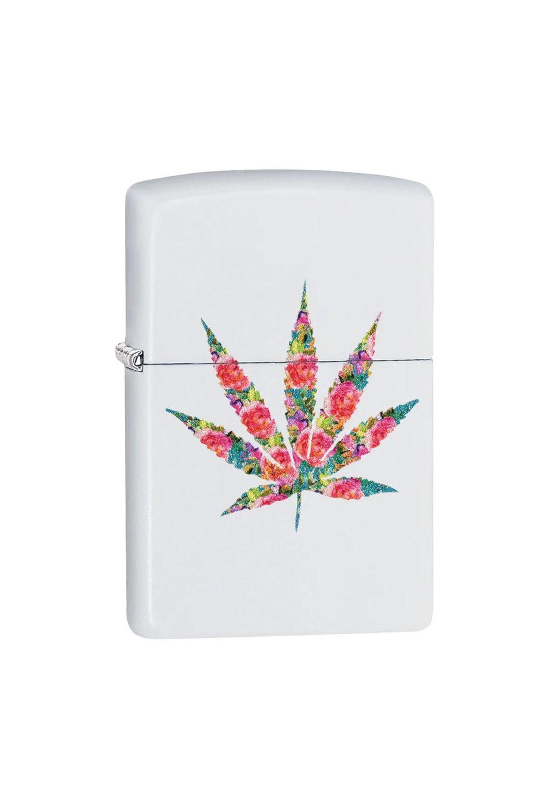 Encendedor Zippo Floral Weed Design Blanco ZP29730-2