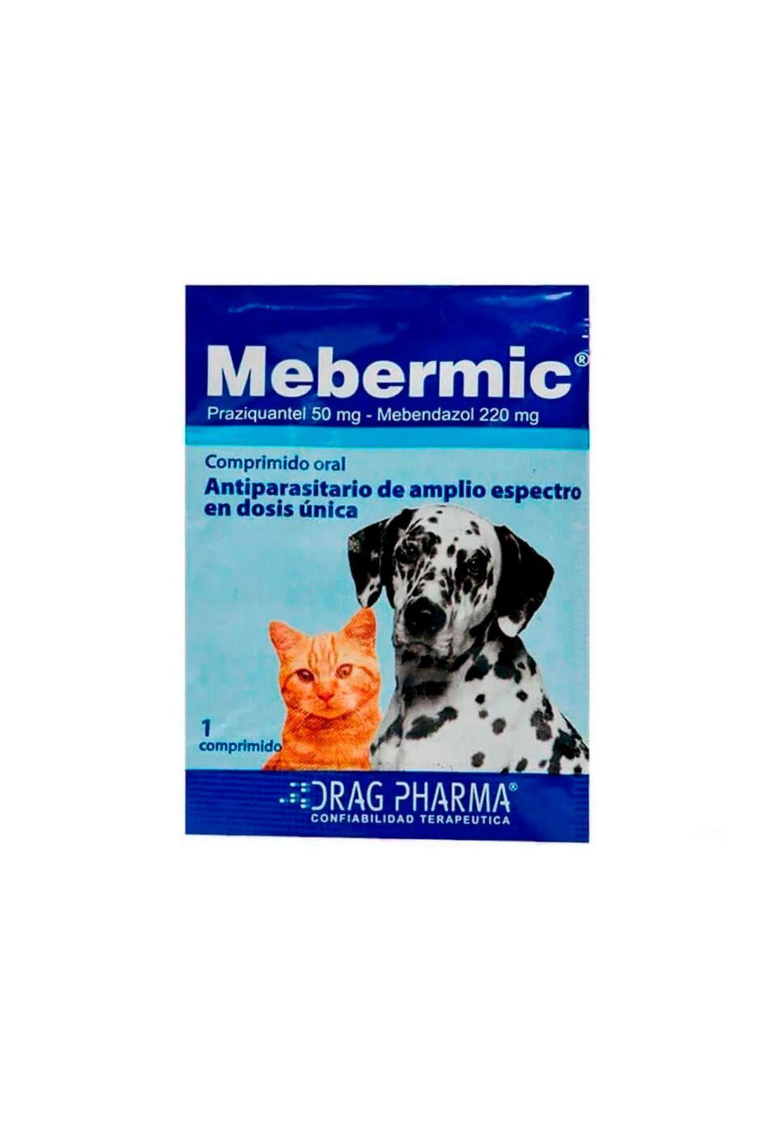 Mebermic Desparasitario Interno Comprimido Oral Dosis Unica-0