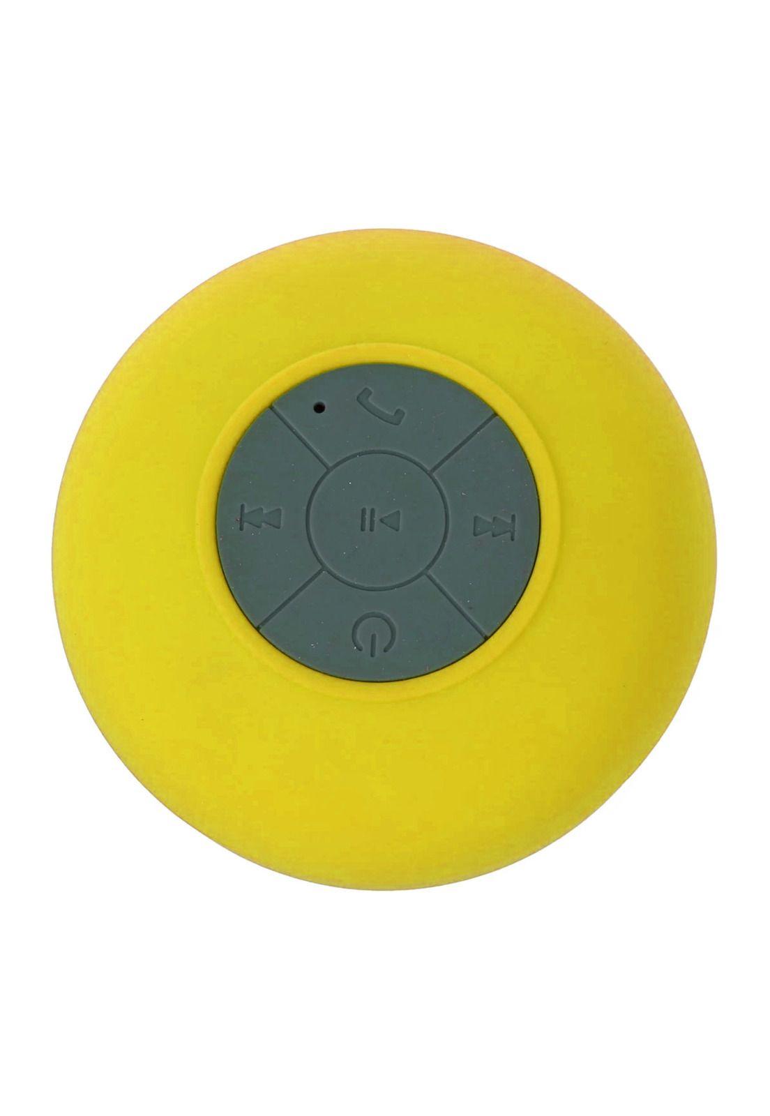 Parlante Bluetooth Impermeable Ducha Con Ventosa Amarillo-4