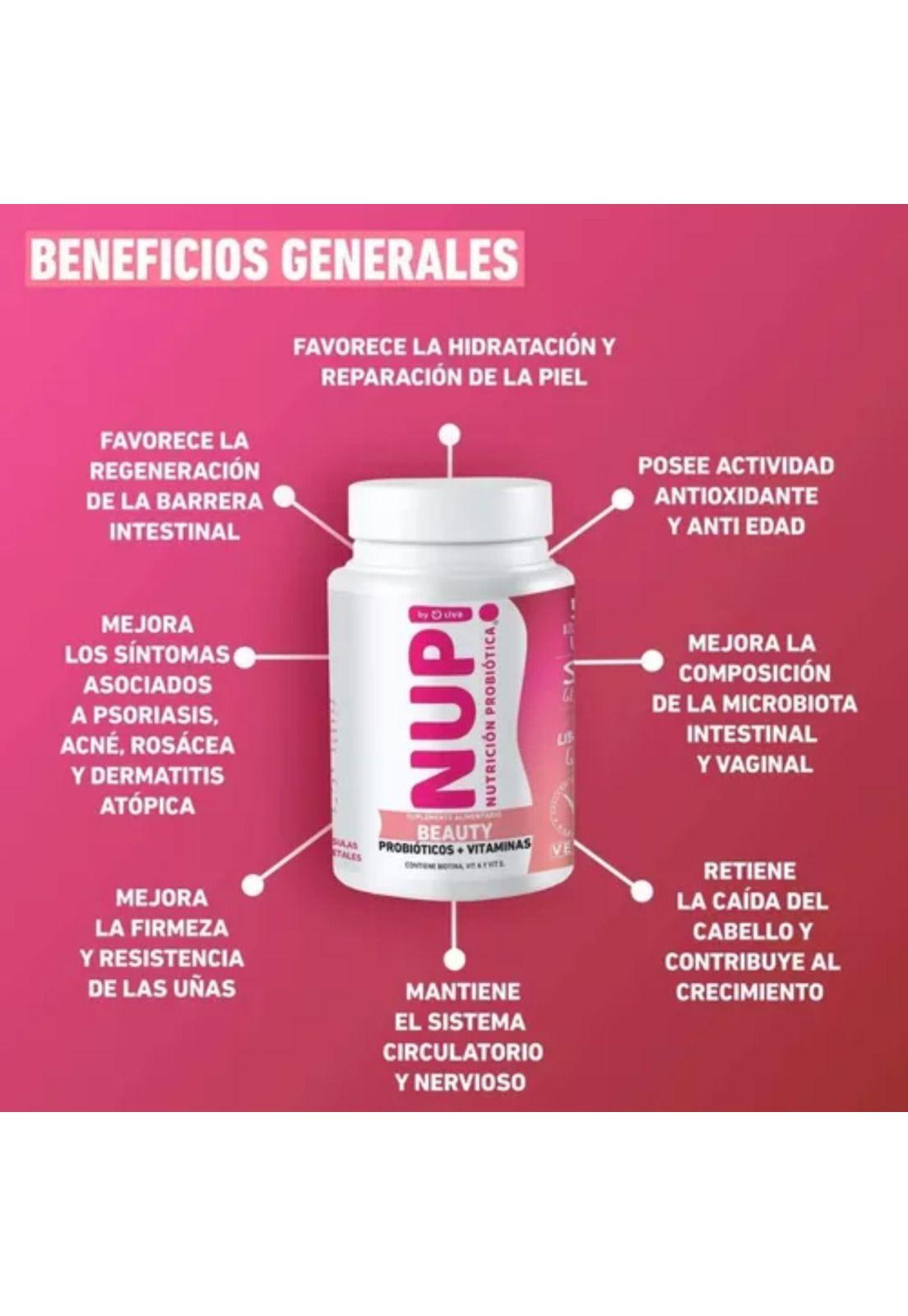 Probiótico Beauty + Vitaminas A y E 50 Billones 30 Cap NUP-2