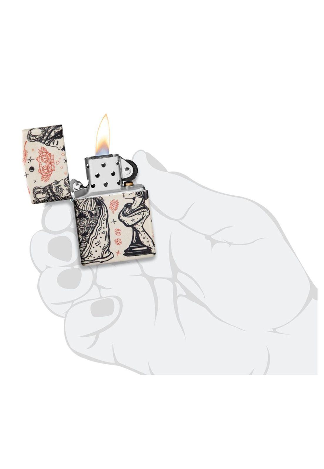 Encendedor Zippo Checkmate Chess Design Beige ZP46029-5