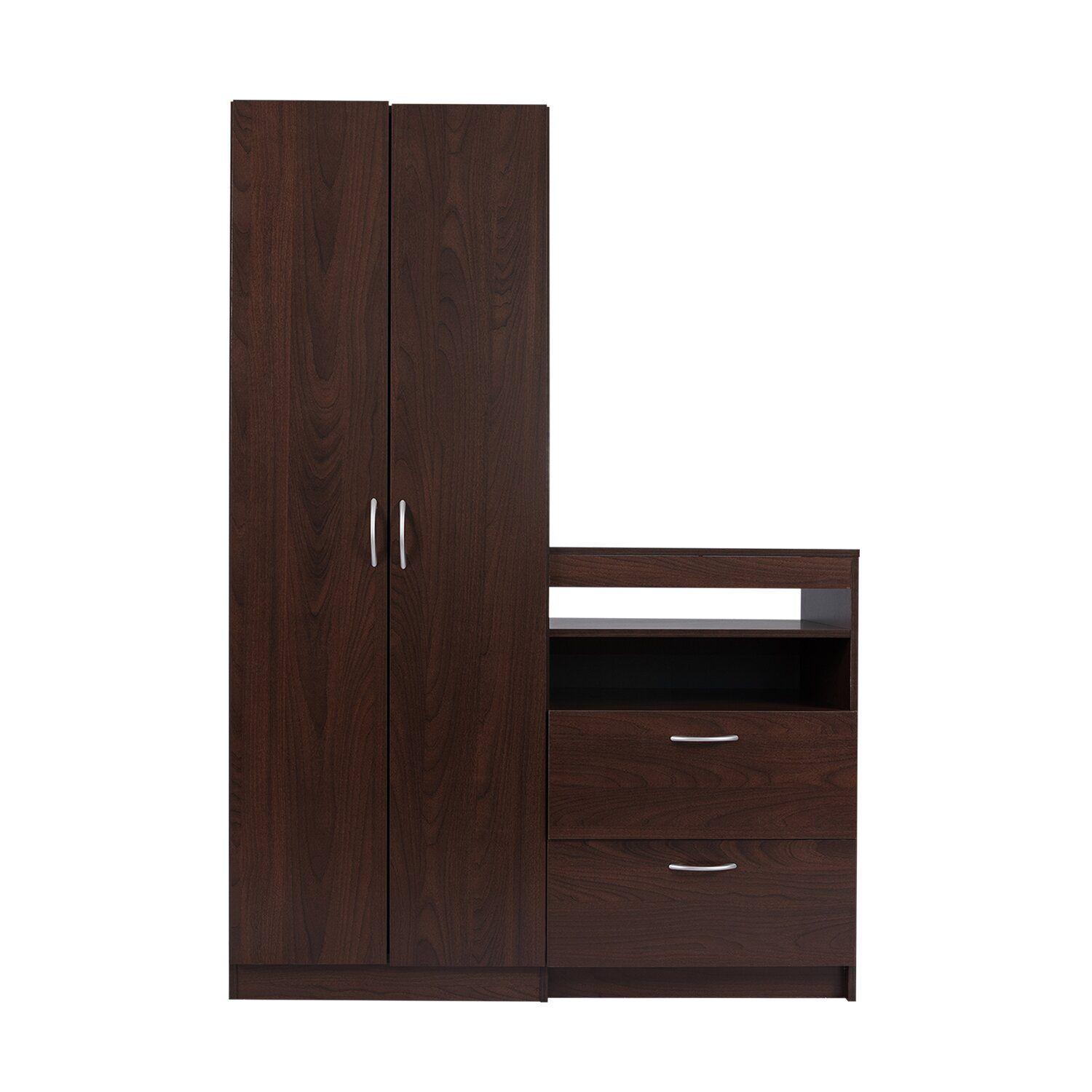 Closet Comoda, 2 Puertas, 2 Cajones Café chocolate-0