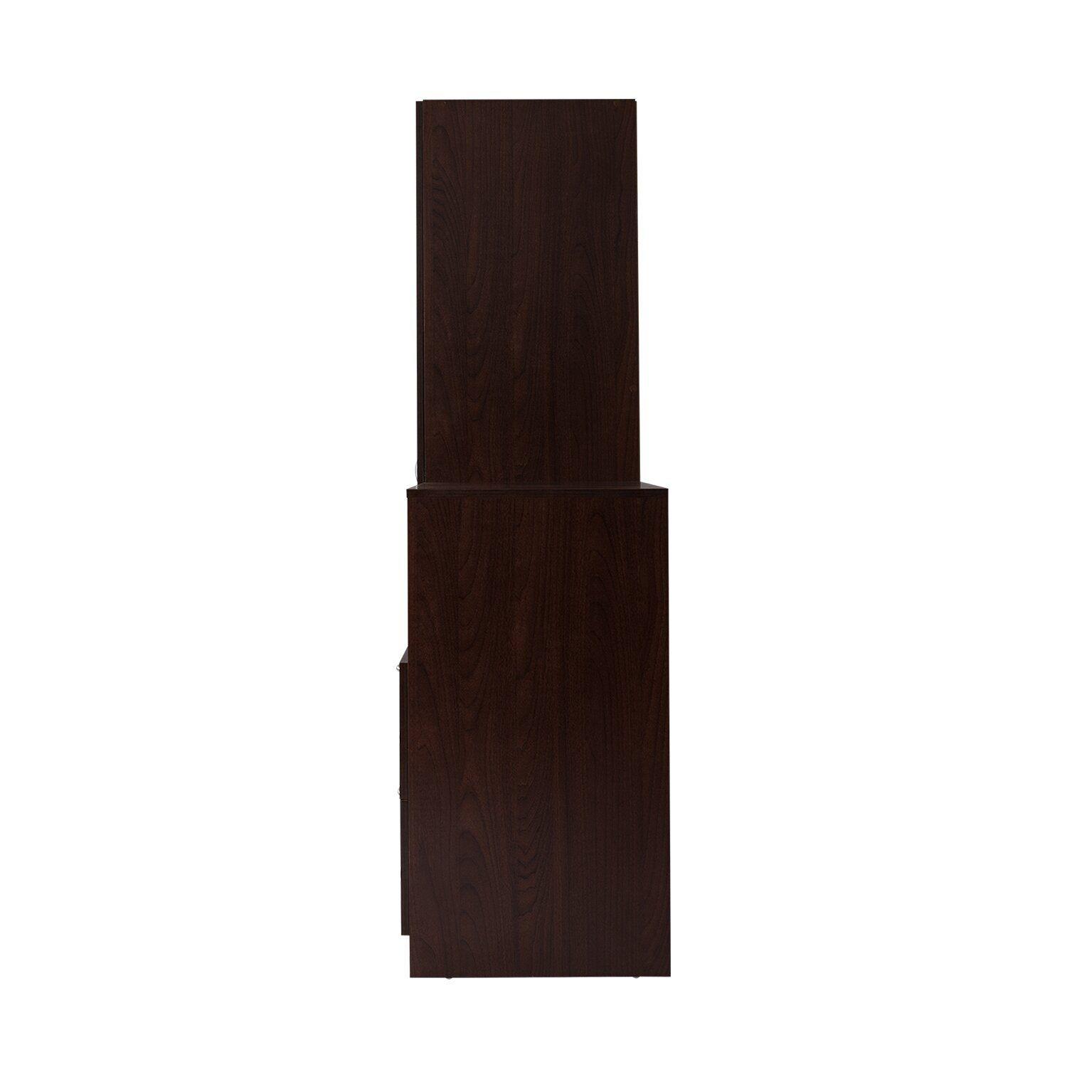 Closet Comoda, 2 Puertas, 2 Cajones Café chocolate-4