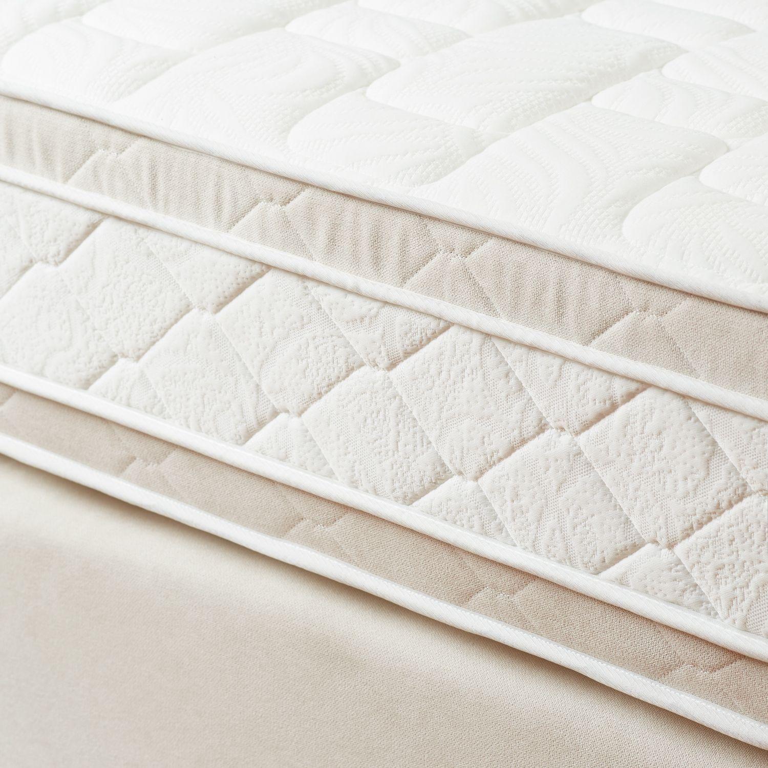 Box Americano Excélsior 2 Plazas BD Capitoné Crema con Látex-4