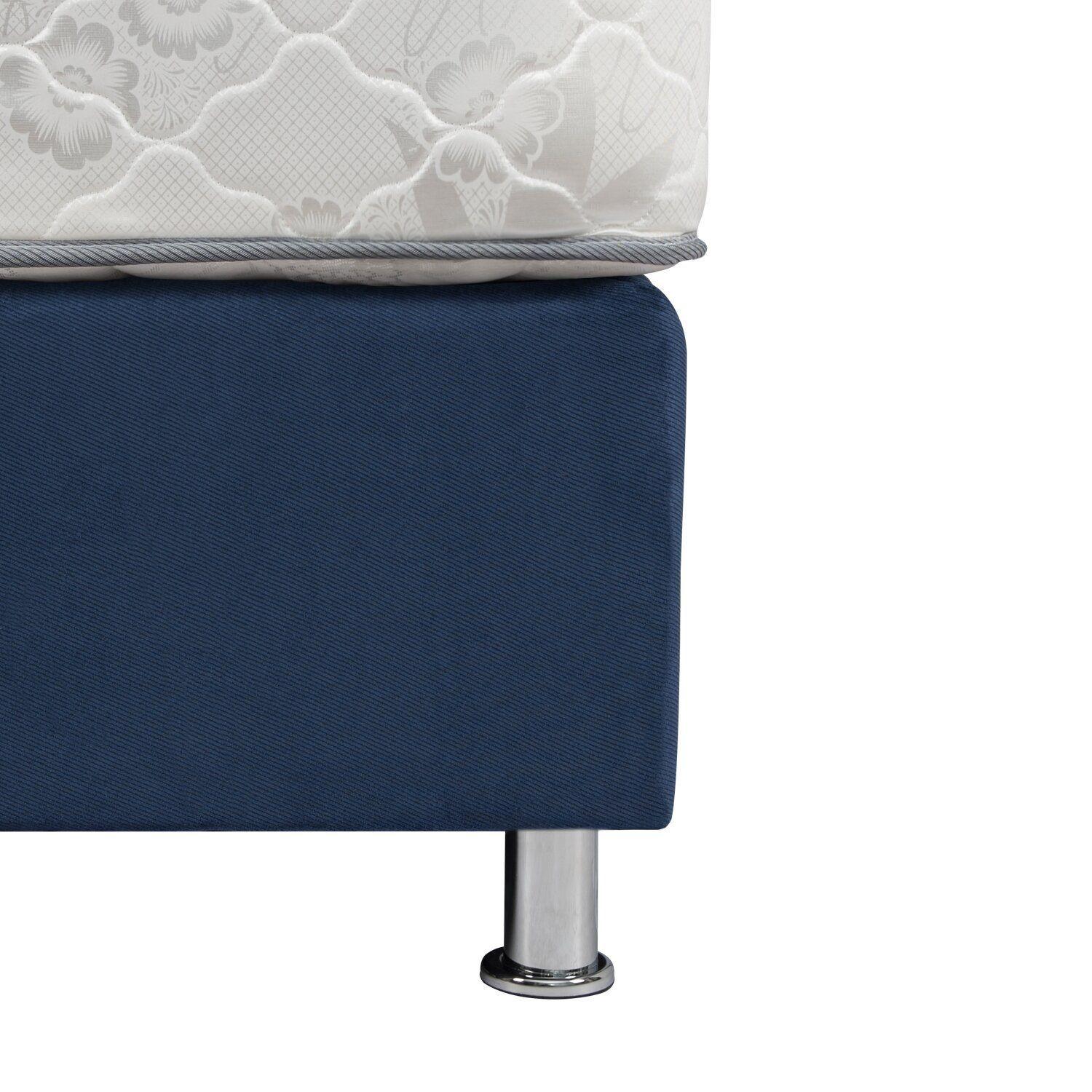 Box Americano Alegro T3500 Capitoné 1 PL Azul-3