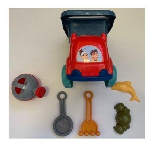 Set Playa Camion Tolva Con Accesorios 6 Piezas Niños -1