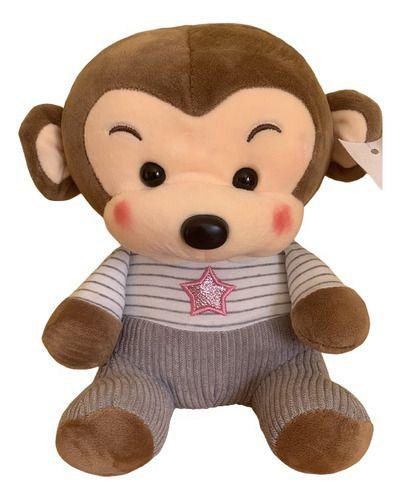 Peluche Monito Con Ropa Kawaii De Felpa Suave 21cm-0