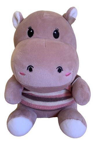 Peluche Hipopotamo Con Chaleco Kawaii De Felpa Suave 18cm-0
