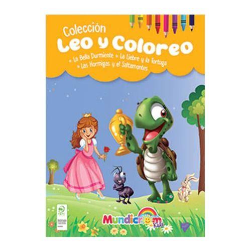 Leo Y Coloreo, Cuentos Para Pintar 2 Libros - Mundicrom-1