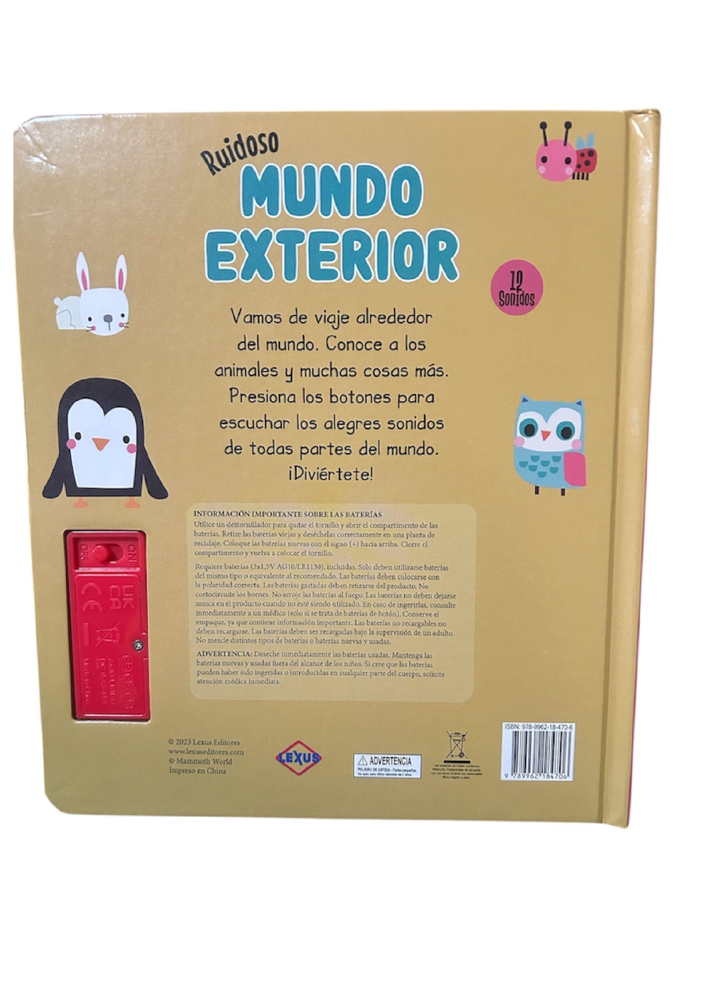 Libro Ruidoso Mundo Exterior 12 Sonidos - Lexus Nuevo y original-2