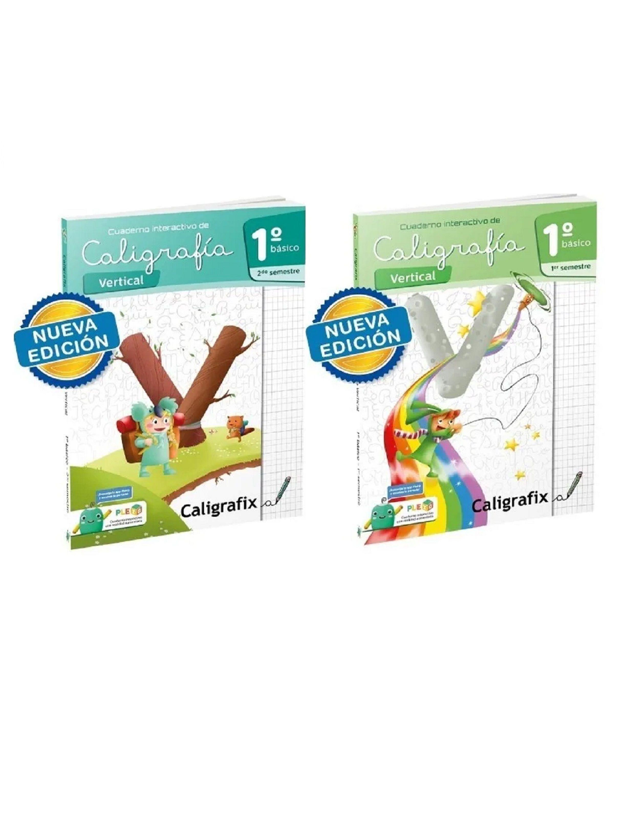 Pack Caligrafix Caligrafia Vert 1°básico 1y2semes-0