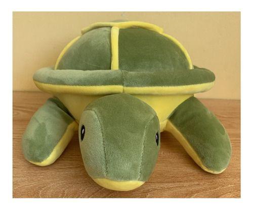 Peluche Tortuga Verde/amarillo Kawaii Felpa Suave 35cm Largo-1