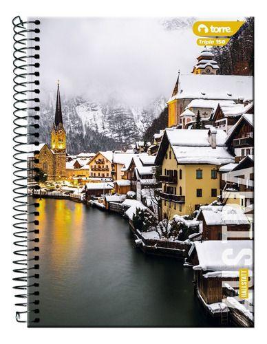 Pack 4 Cuadernos Triple Torre Matem 7mm 150 Hojas Unisex-3