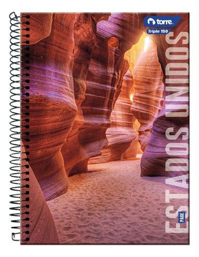 Pack 4 Cuadernos Triple Torre Matem 7mm 150 Hojas Unisex-5