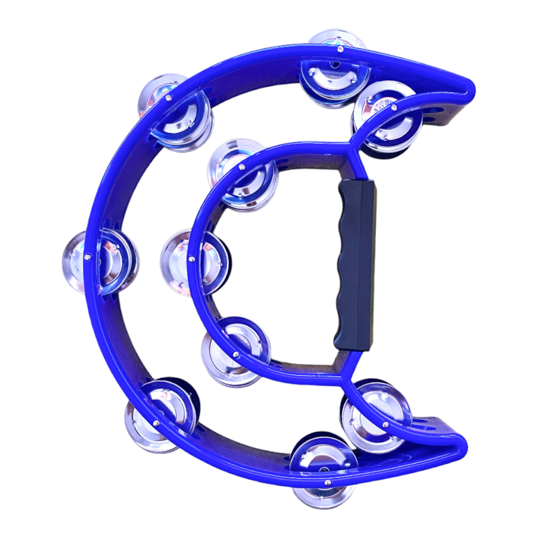 Pandero 20 Cm 40 Sonajas (20 Dobles) - Azul-1