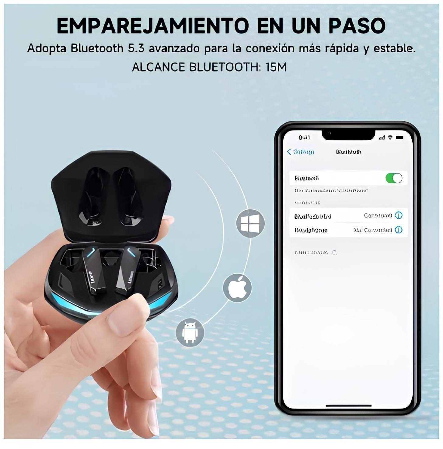 Audifonos bluetooth Lenovo ThinkPlus GM2 PRO Negro-2