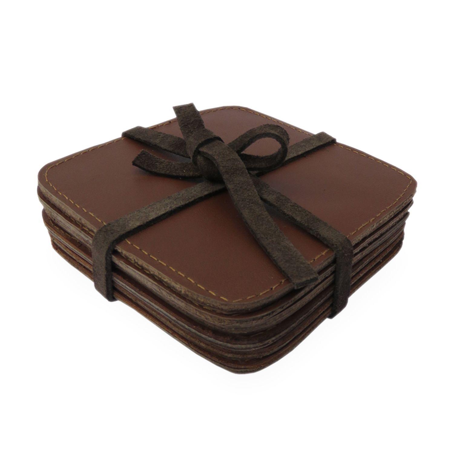 Posavasos Cuero Habano-0