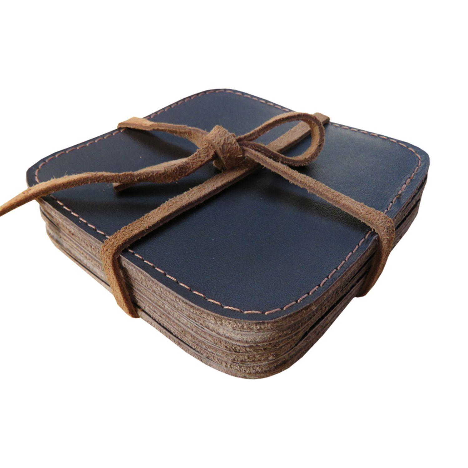 Posavasos Cuero Moro-0