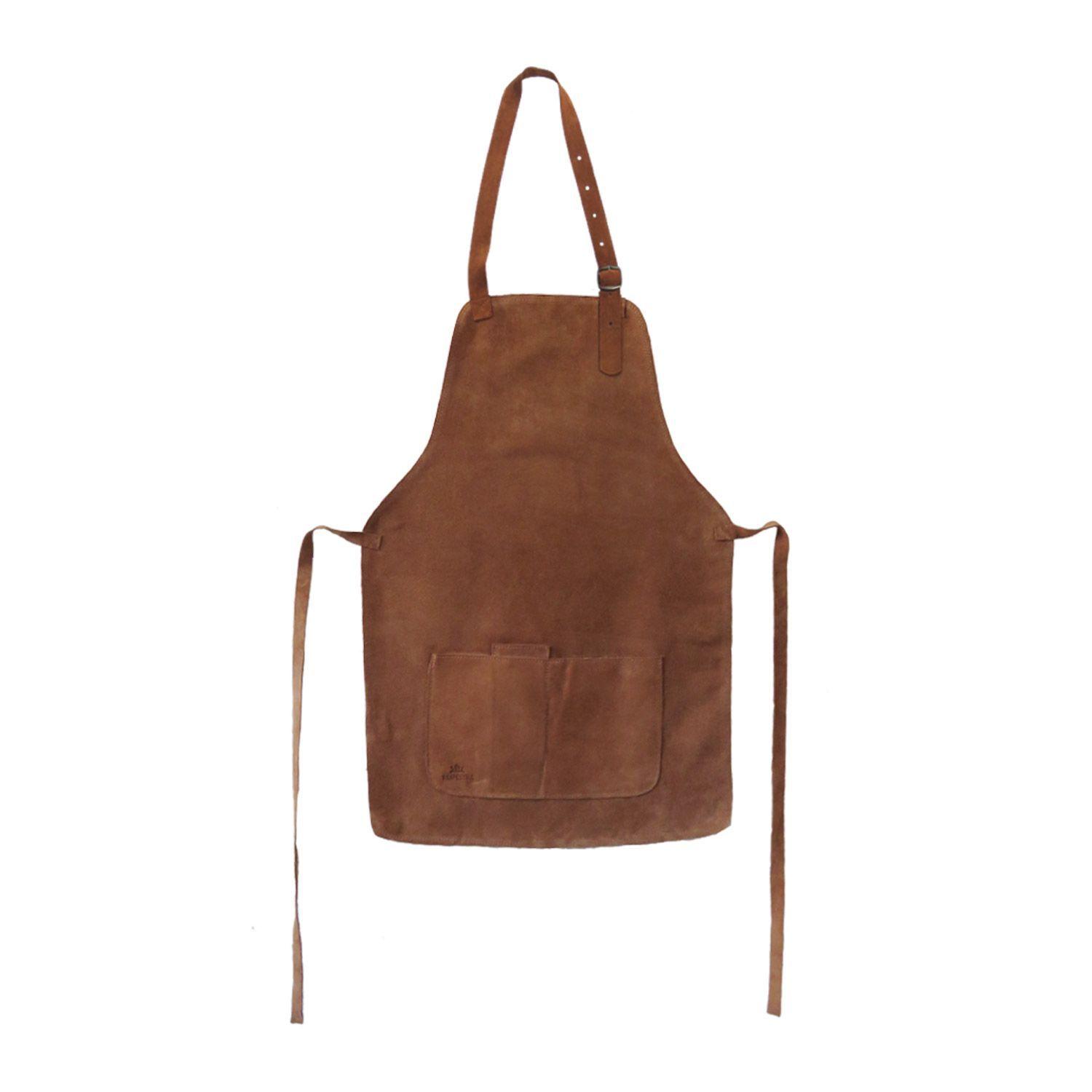 Pechera Mandil Cuero Reno Habano Estándar-0