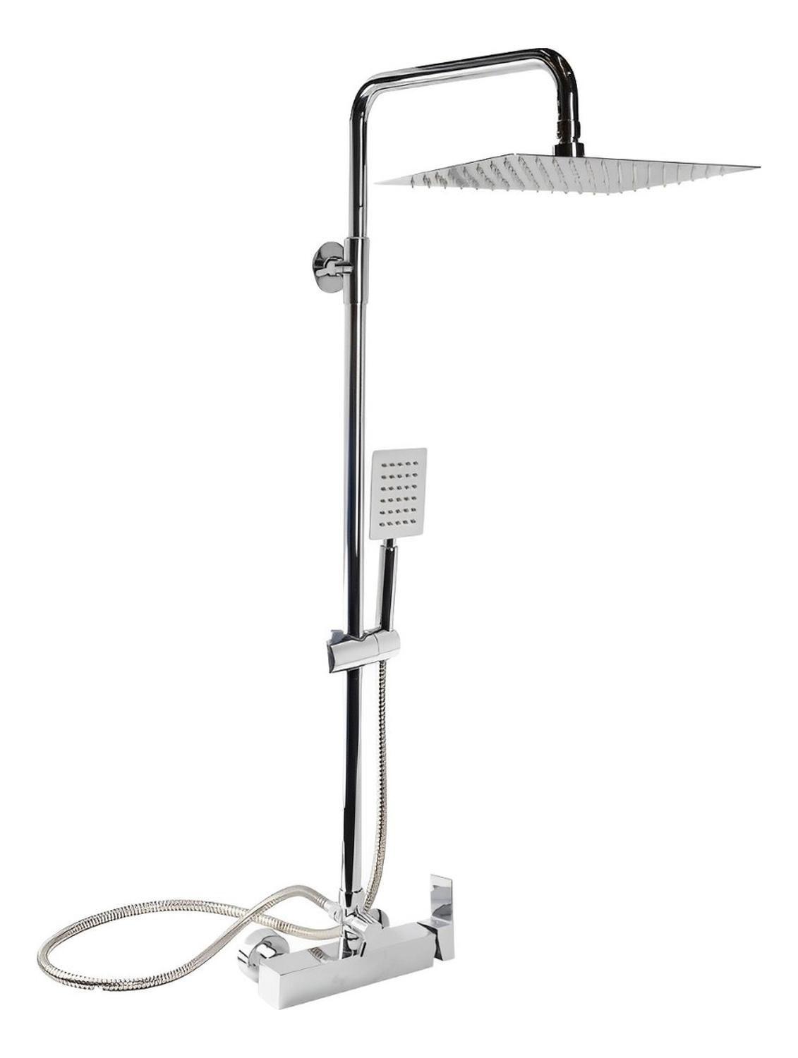 Columna Ducha Rectangular Con Monomando Y Ducha Telefono-3
