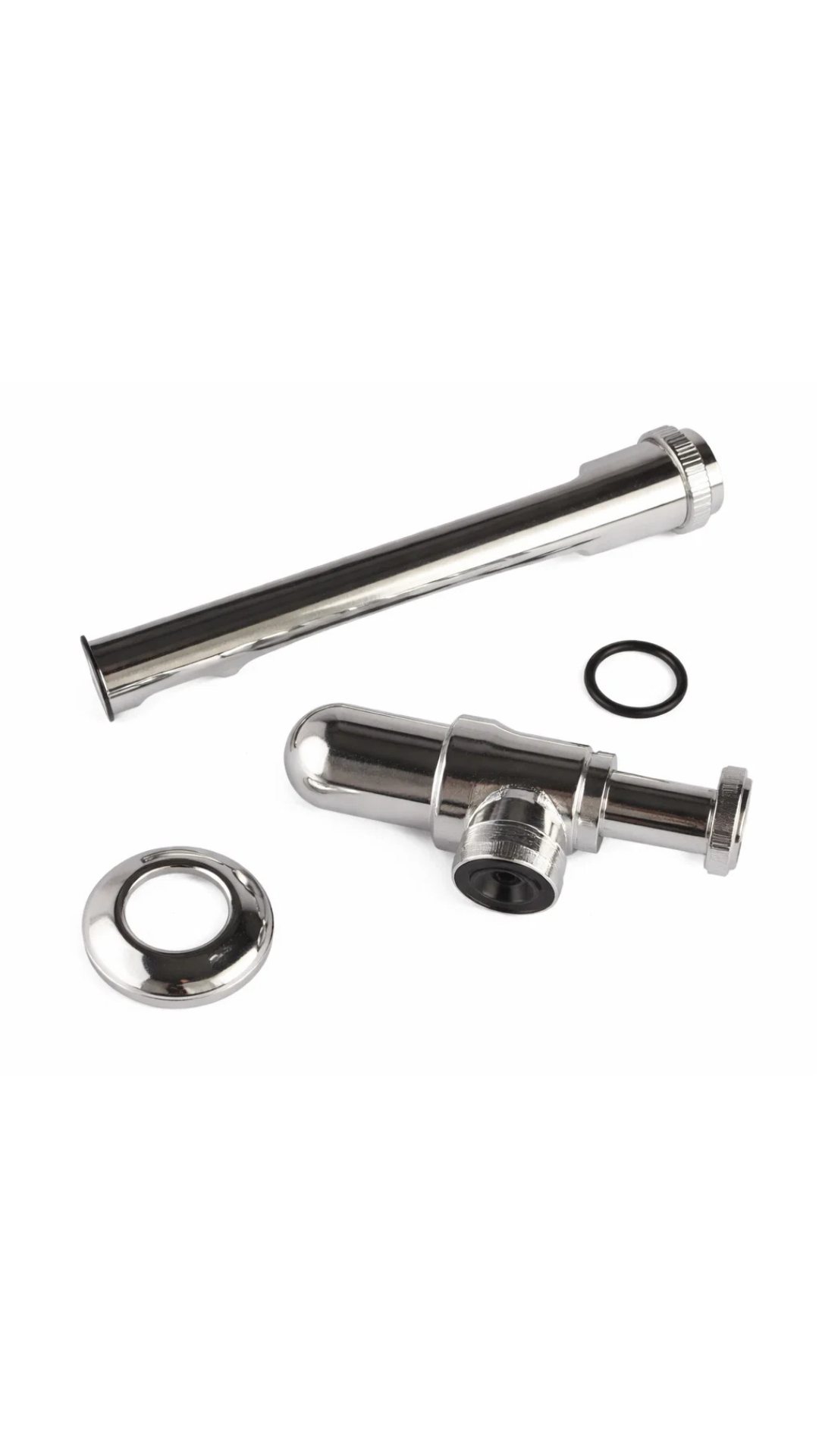 Sifon De Botella Metalico Lavatorio 1 1 4 Plateado-2