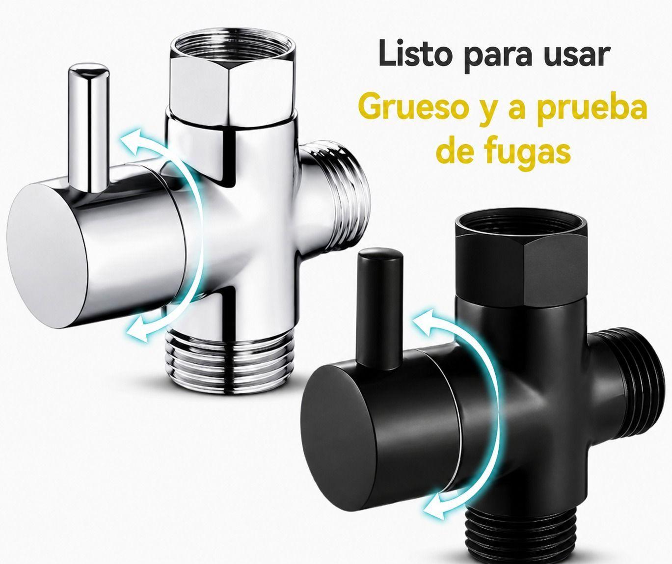 Válvula De 3 Vias; dos Salidas De 1/2" Y una 3/8" |  | Control Preciso para Agua-4